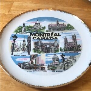 Montreal Canada Souvenir Plate